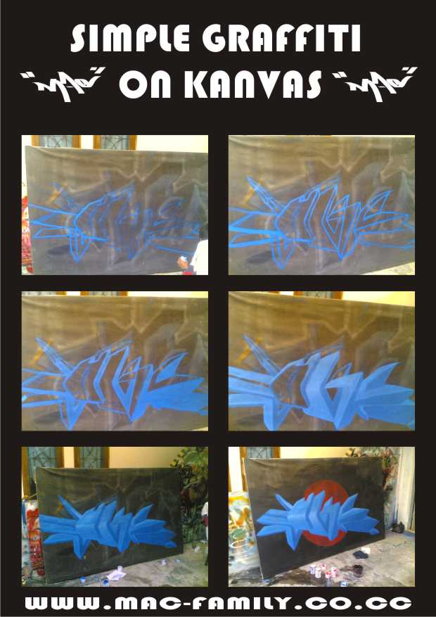 Cara Membuat Graffiti 3 dimensi  MAC 50i